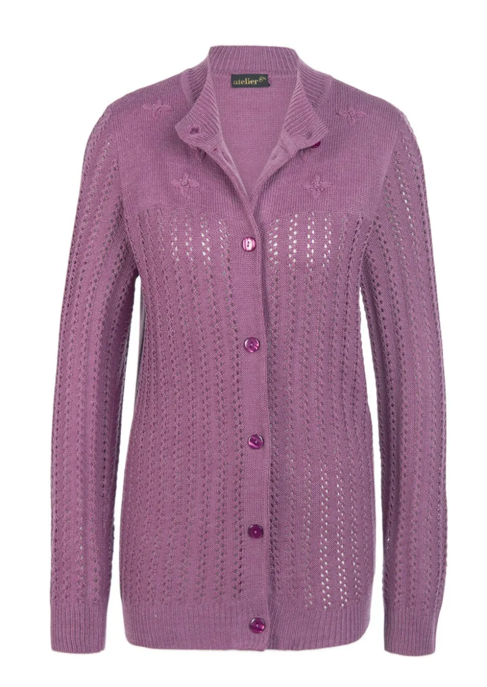 Ajourstrickjacke