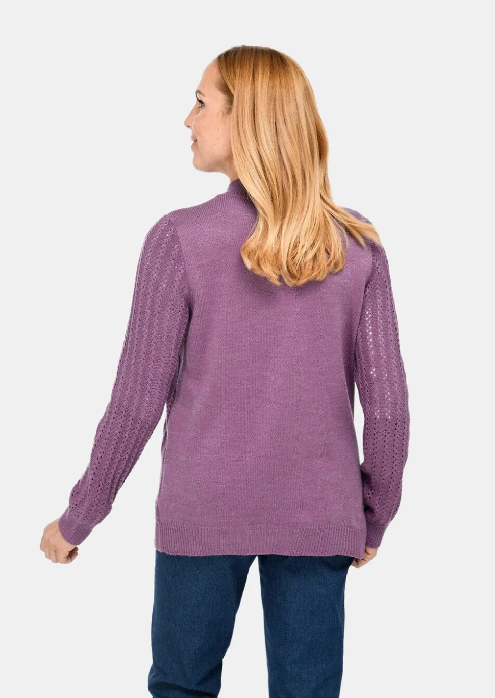 Ajourstrickjacke