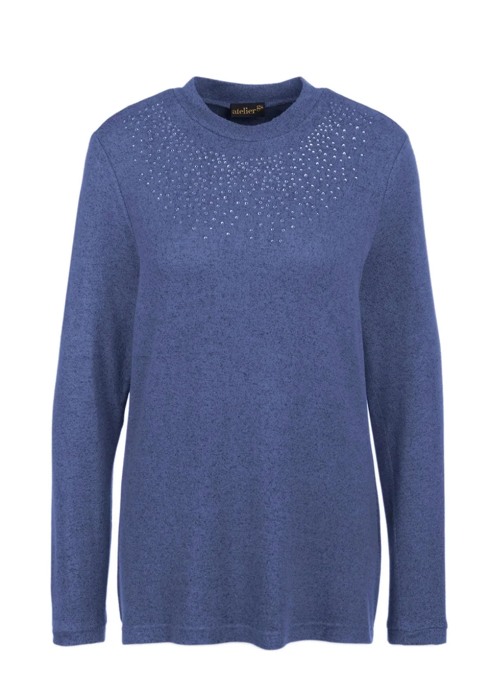 Angenehm weiches Shirt mit Glitzersteinen
