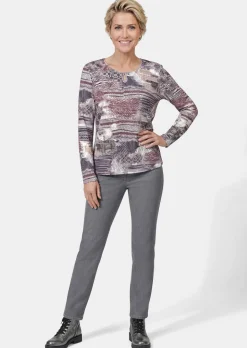 Außergewöhnliches Druckstrickshirt