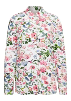 Ausdrucksstarke Jerseybluse mit Stretchanteil