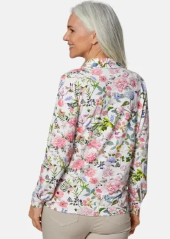 Ausdrucksstarke Jerseybluse mit Stretchanteil