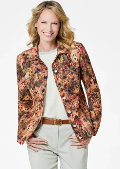 Babycord Jacke mit auffälligem Druck