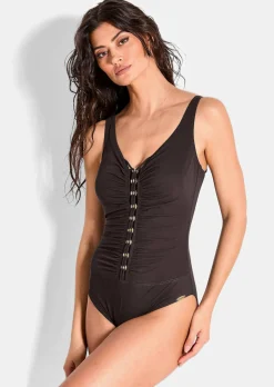 Badeanzug mit eleganter Raffung