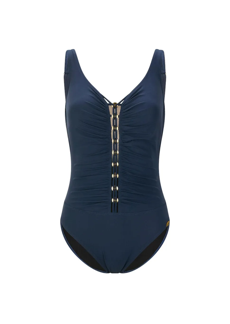 Badeanzug mit eleganter Raffung