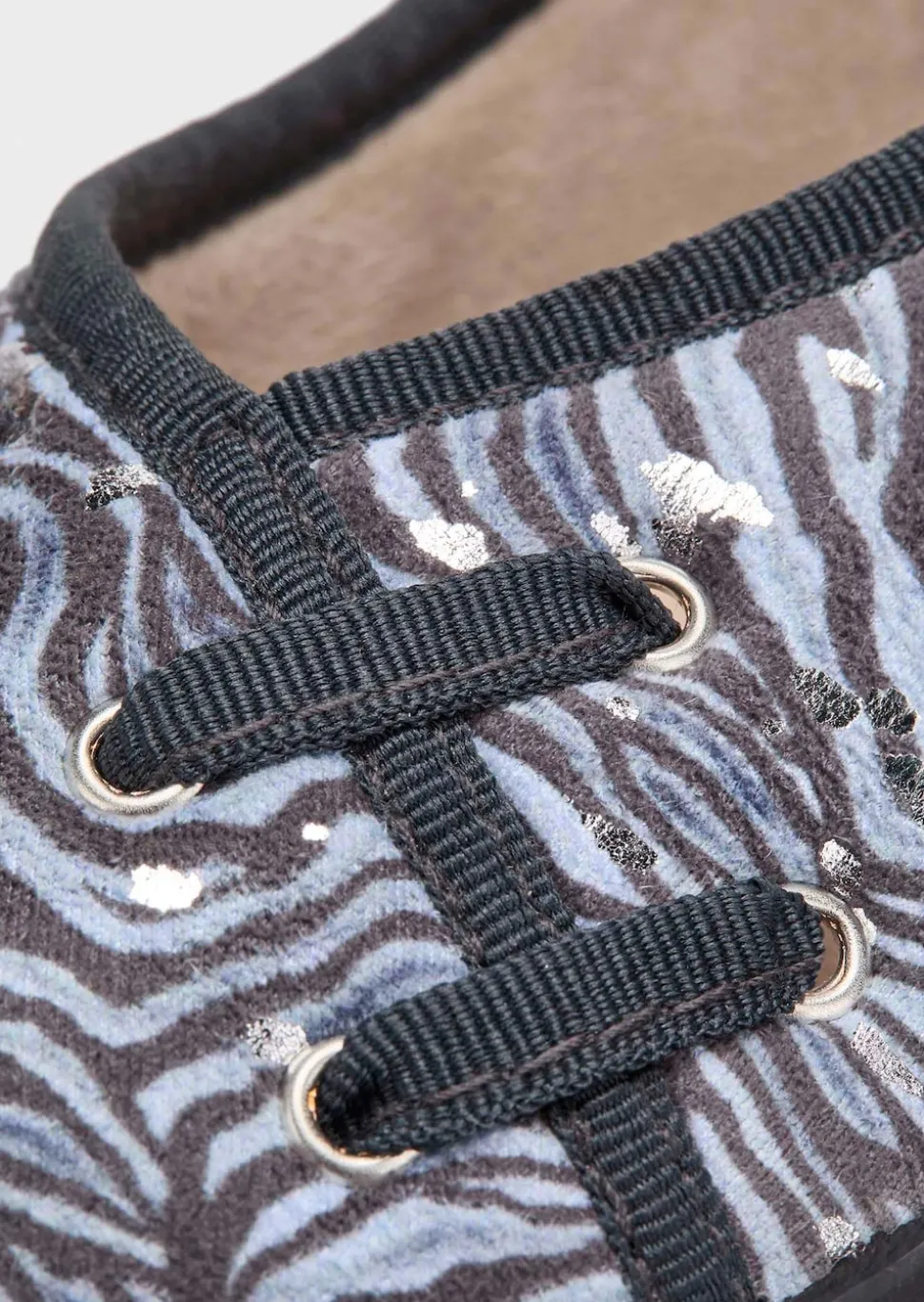 Ballerina-Hausschuhe mit Animal Print