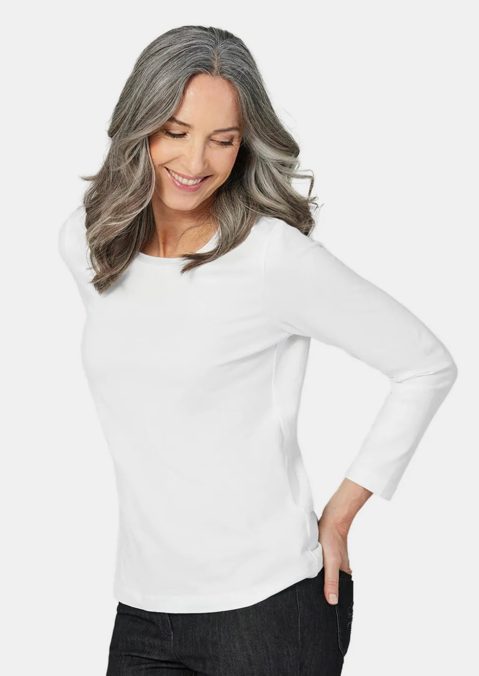 Basic Langarmshirts - 3er-Pack
