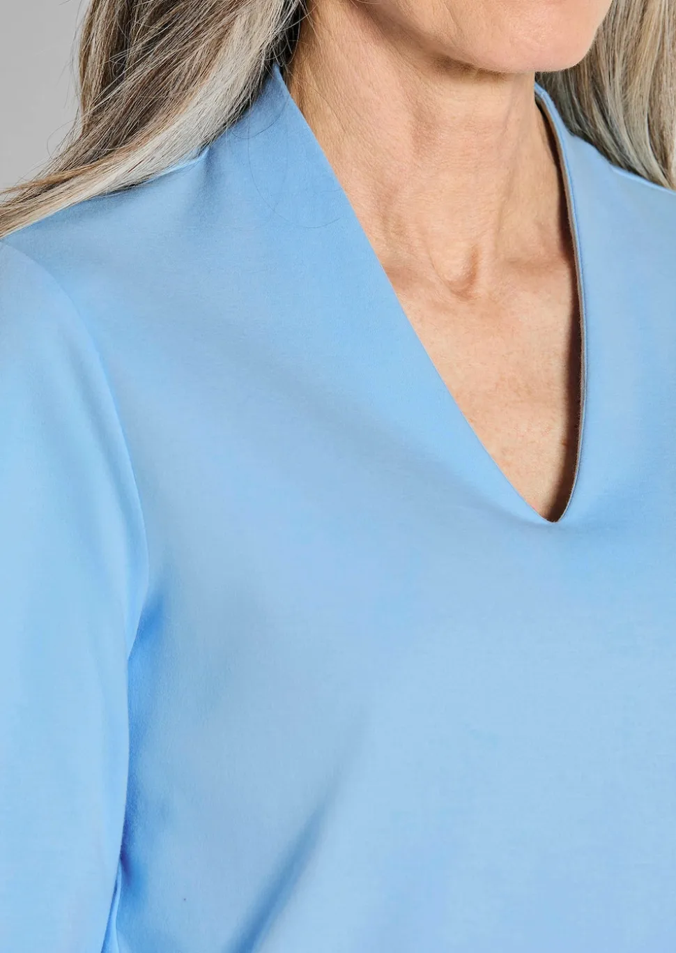 Basic-Shirt aus Interlock-Jersey