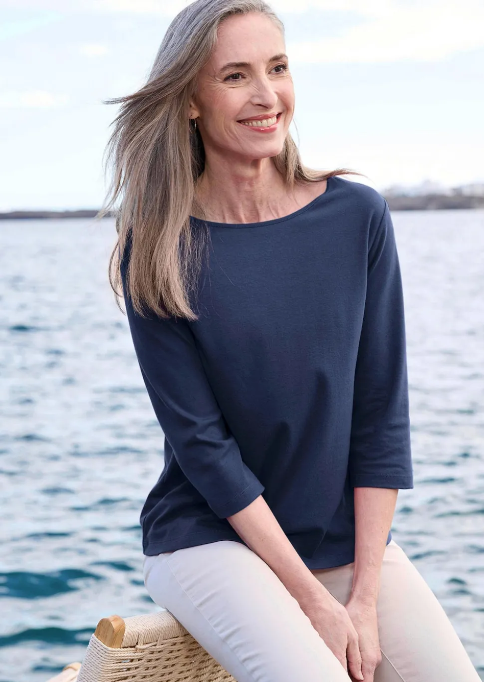Basic-Shirt aus Interlock-Jersey