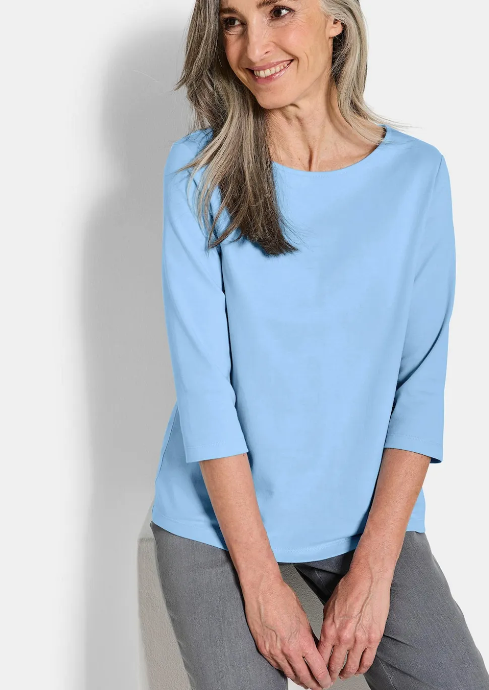 Basic-Shirt aus Interlock-Jersey