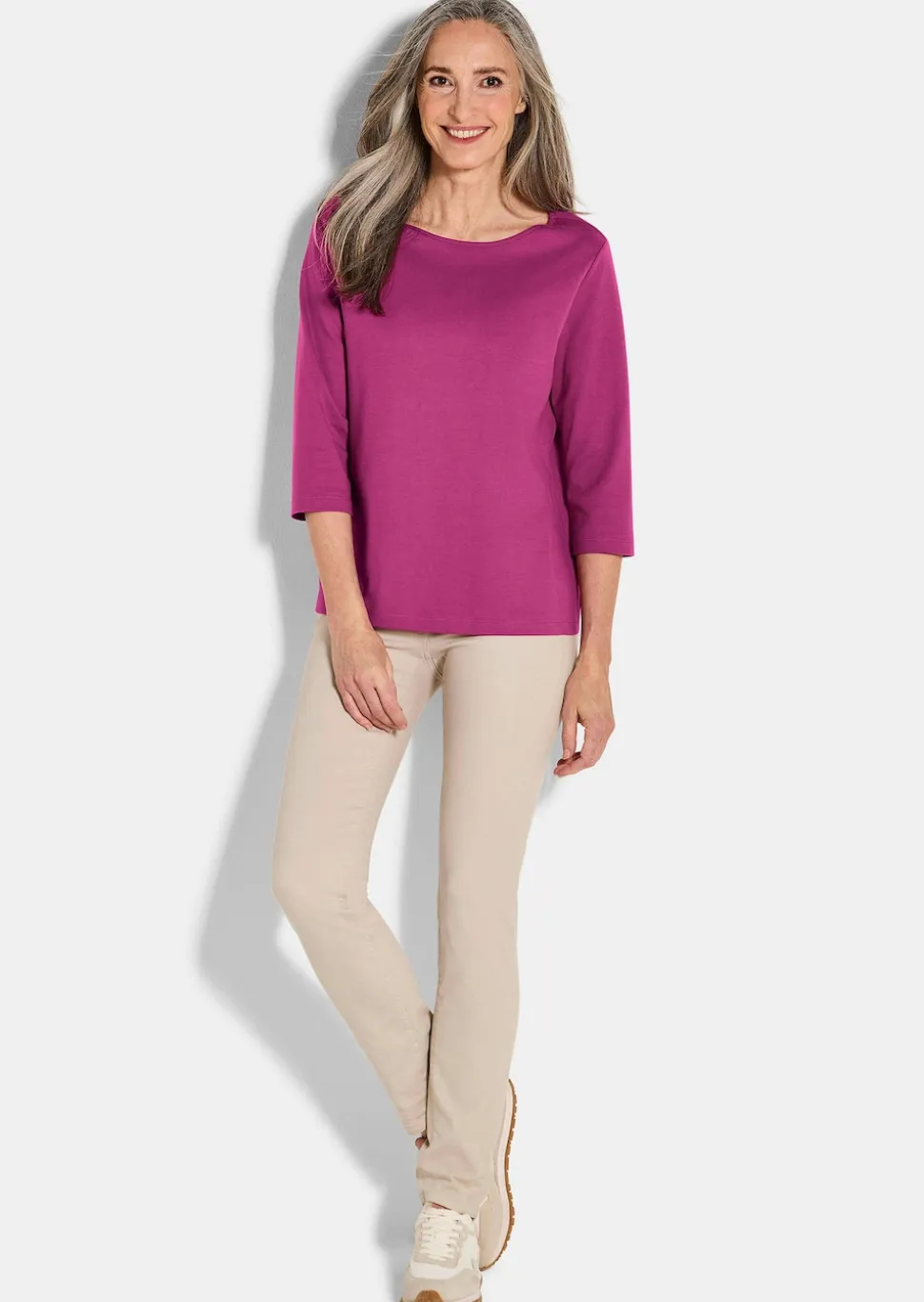 Basic-Shirt aus Interlock-Jersey