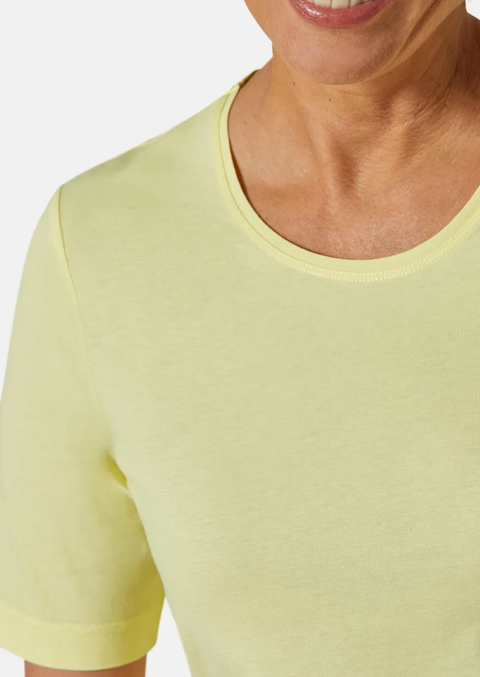 Basic T-Shirt aus reiner Baumwolle