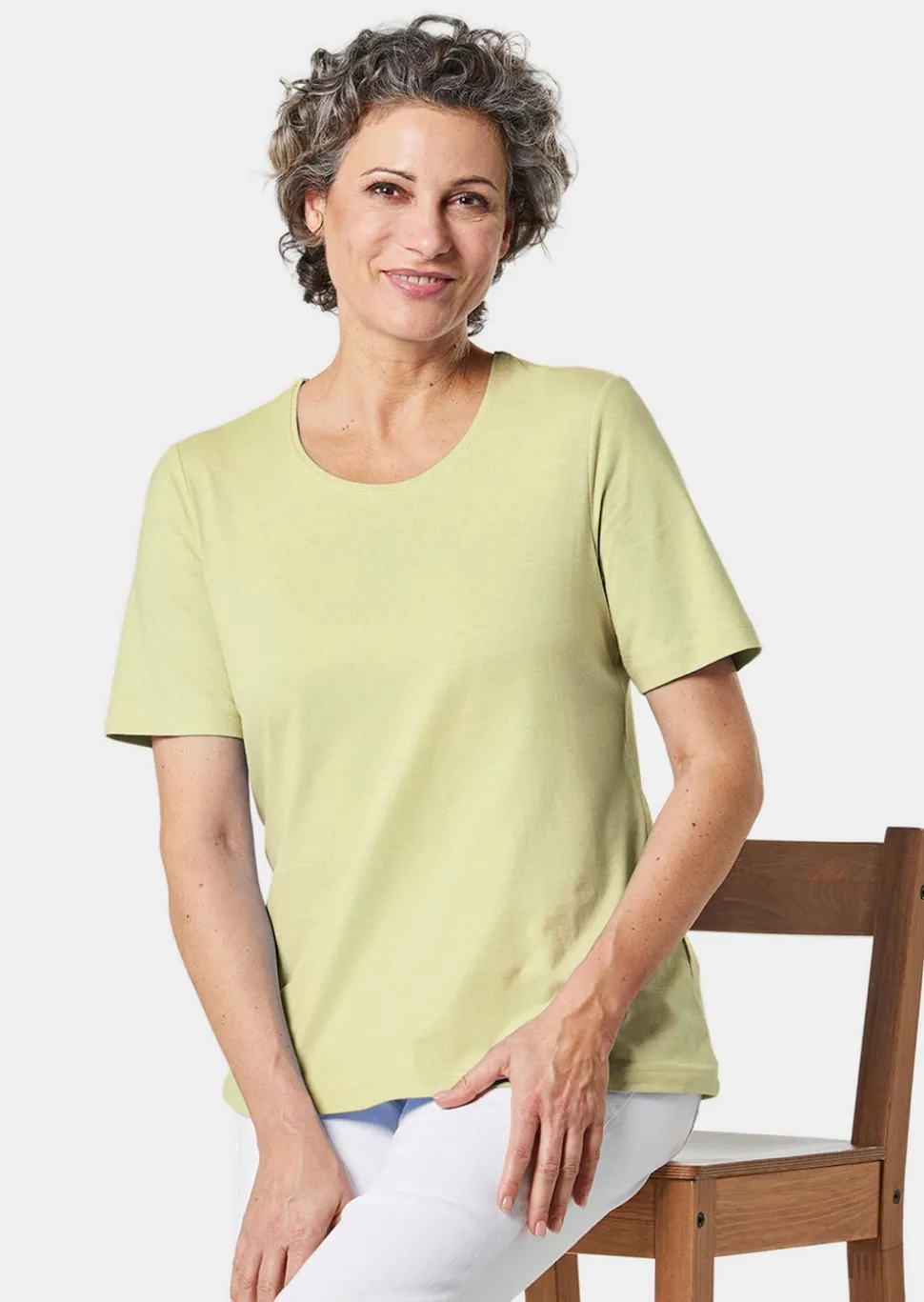 Basic T-Shirt aus reiner Baumwolle