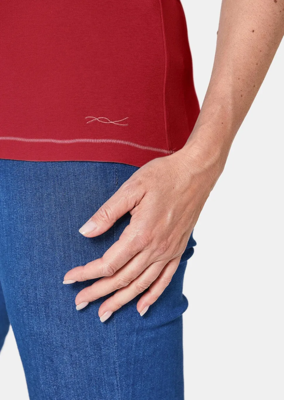 Basic T-Shirt aus reiner Baumwolle