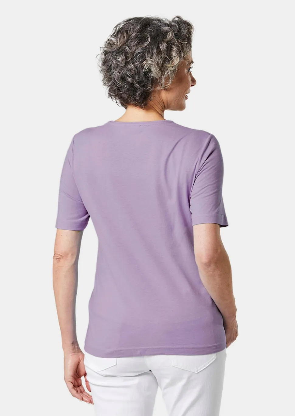 Basic T-Shirt aus reiner Baumwolle