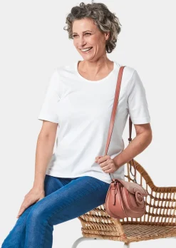 Basic T-Shirt aus reiner Baumwolle