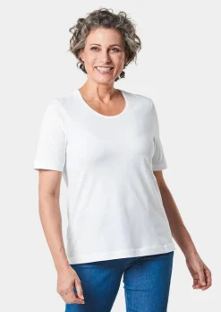Basic T-Shirt aus reiner Baumwolle