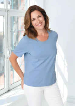Basic T-Shirt aus reiner Baumwolle