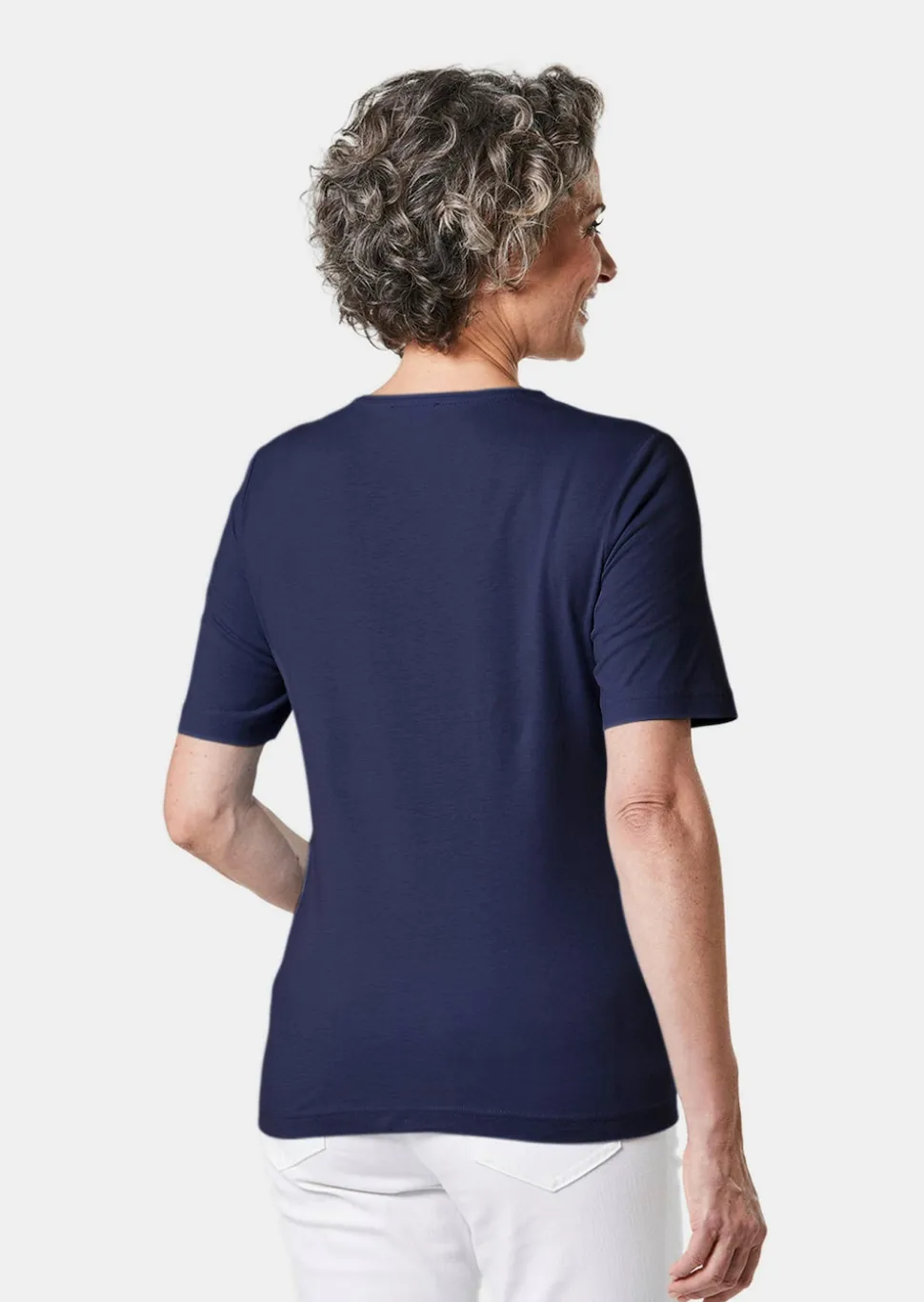 Basic T-Shirt aus reiner Baumwolle