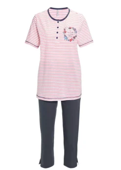 Baumwoll-Pyjama mit Halbarm
