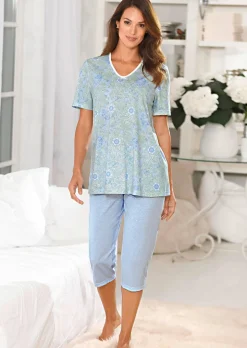 Baumwoll-Pyjama mit Halbarm