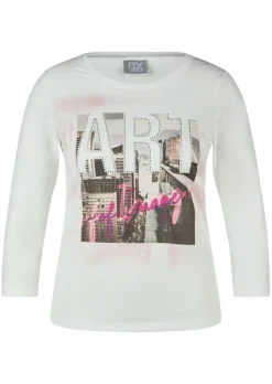 Baumwollshirt mit Frontmotiv