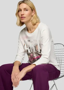 Baumwollshirt mit Frontmotiv