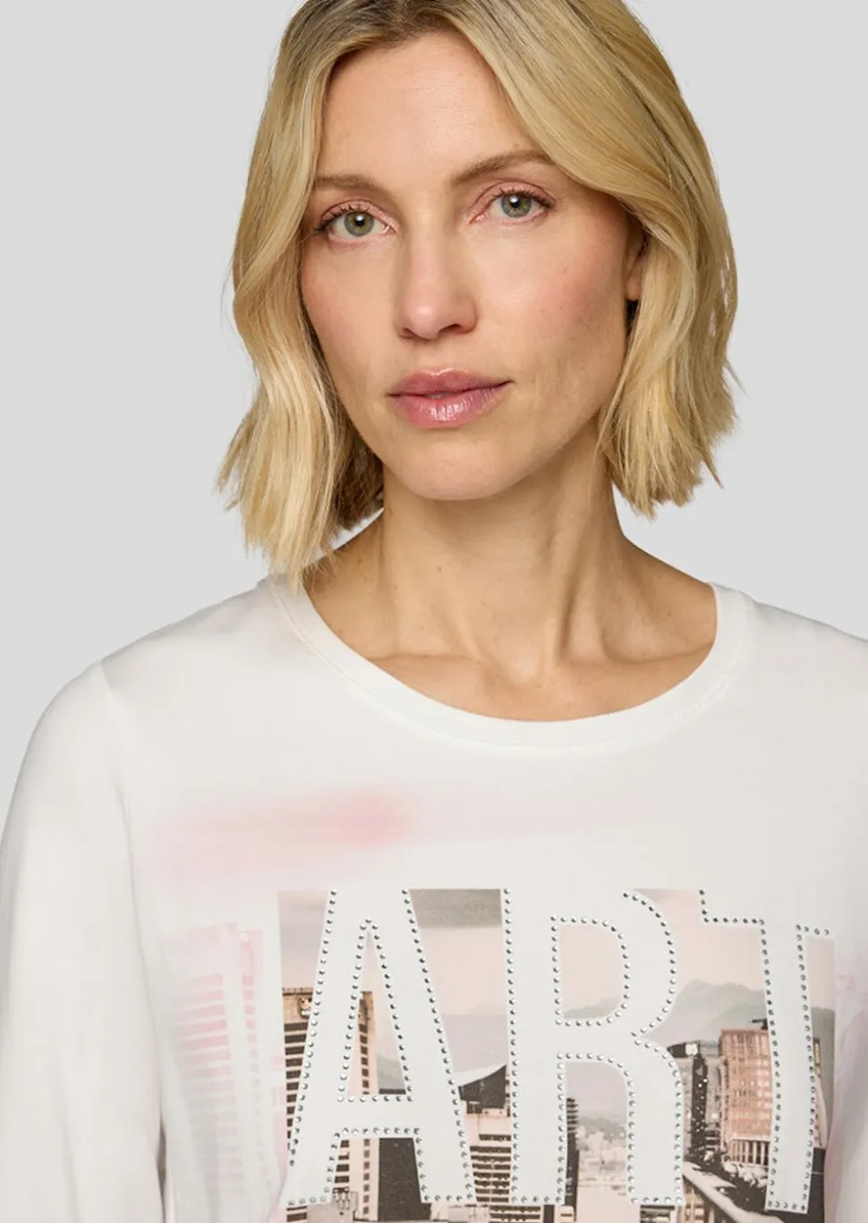 Baumwollshirt mit Frontmotiv