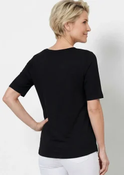 Baumwoll-Shirt mit Stickereien