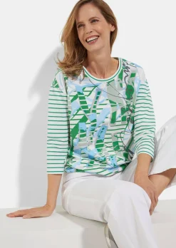 Baumwollshirt mit Tunnelzug am Saum