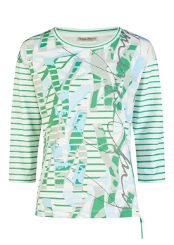 Baumwollshirt mit Tunnelzug am Saum