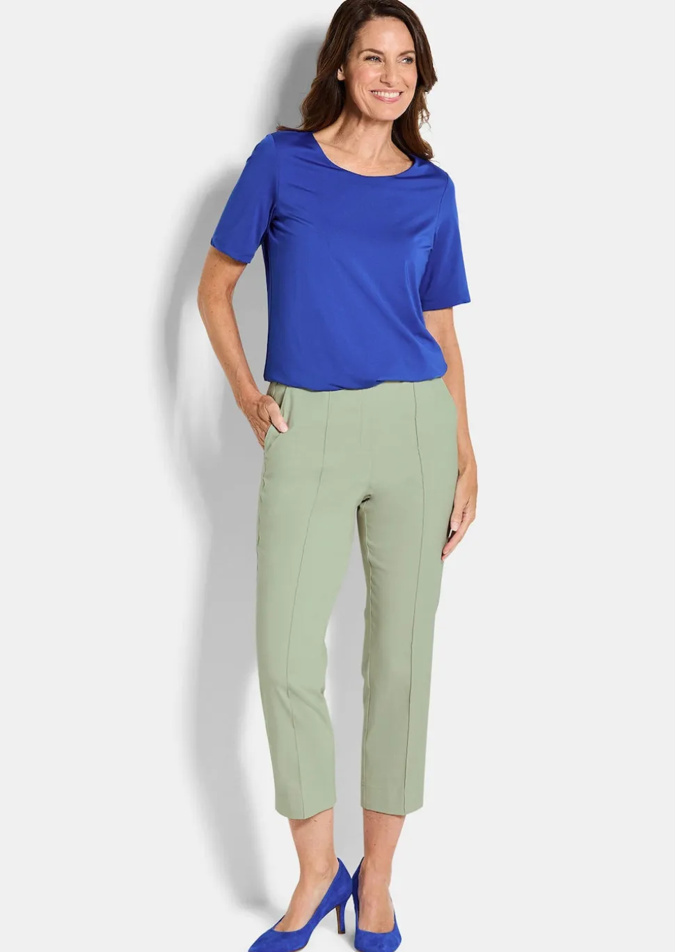 7/8-Bengalinhose BELLA mit Biesen