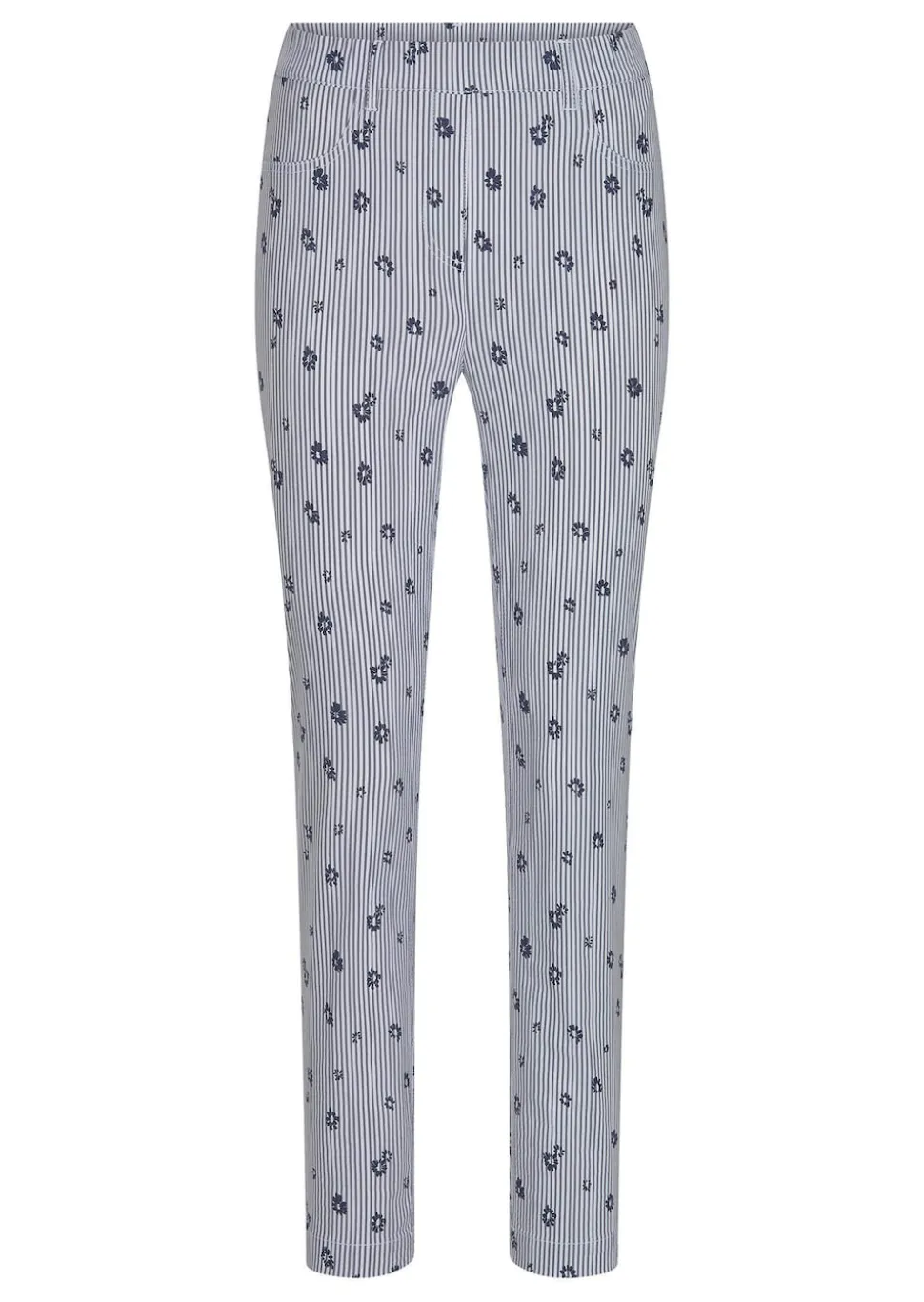 Bengalinhose LOUISA mit Streifen und Blumen