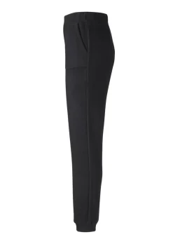 Bequeme Flausch-Freizeithose mit Bündchen
