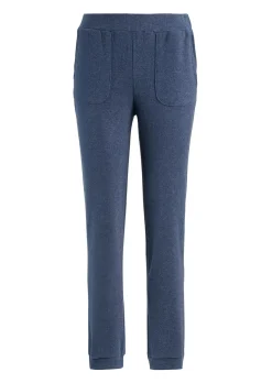Bequeme Flausch-Freizeithose mit Bündchen