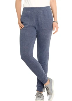 Bequeme Flausch-Freizeithose mit Bündchen