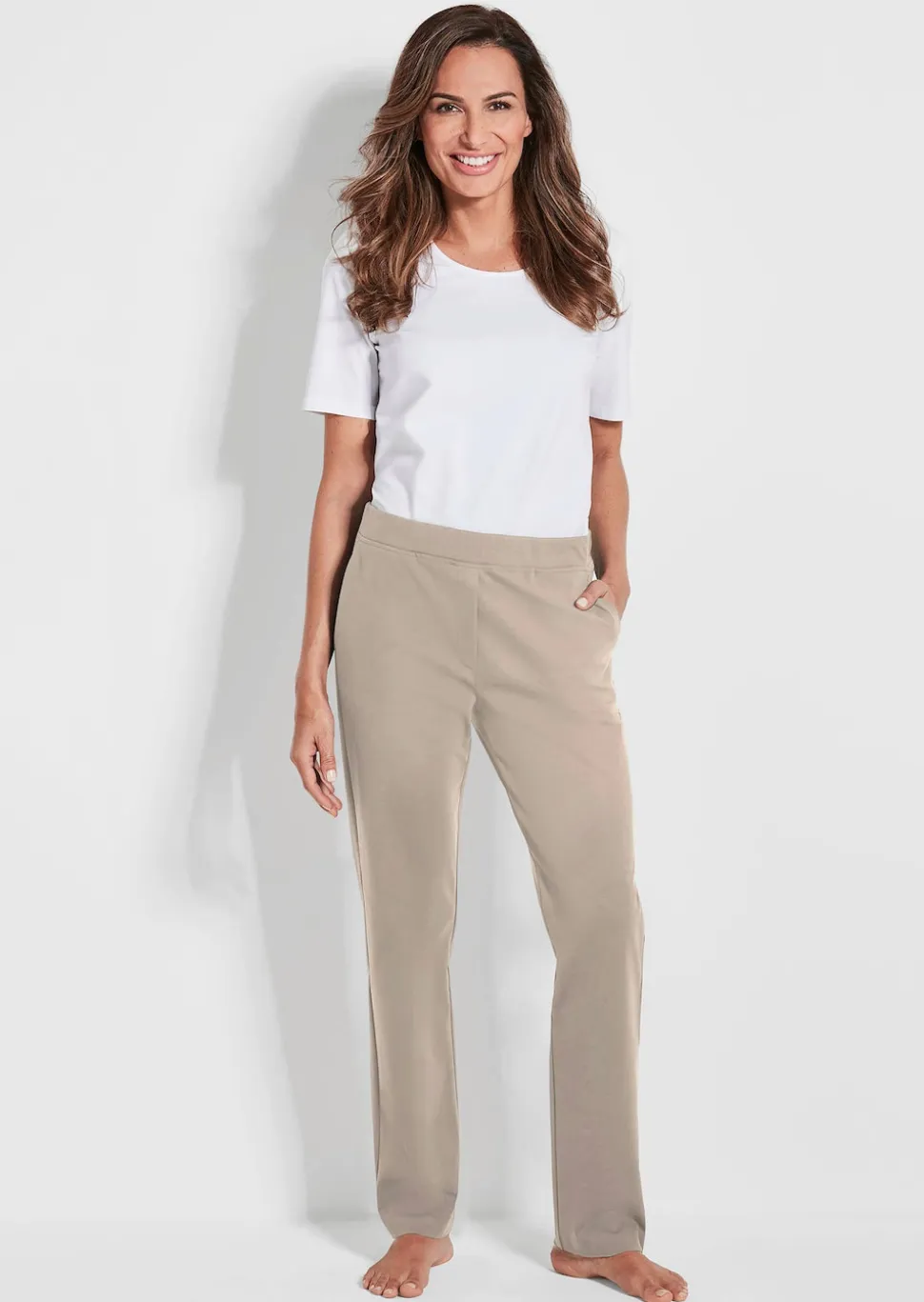 Bequeme Freizeithose mit Schlupfbund und Taschen