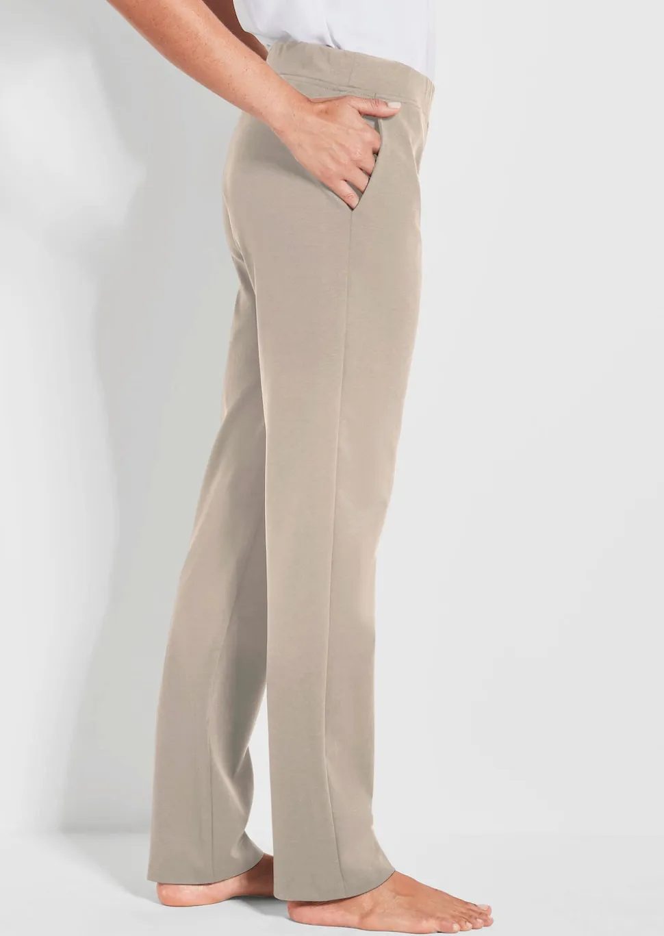 Bequeme Freizeithose mit Schlupfbund und Taschen