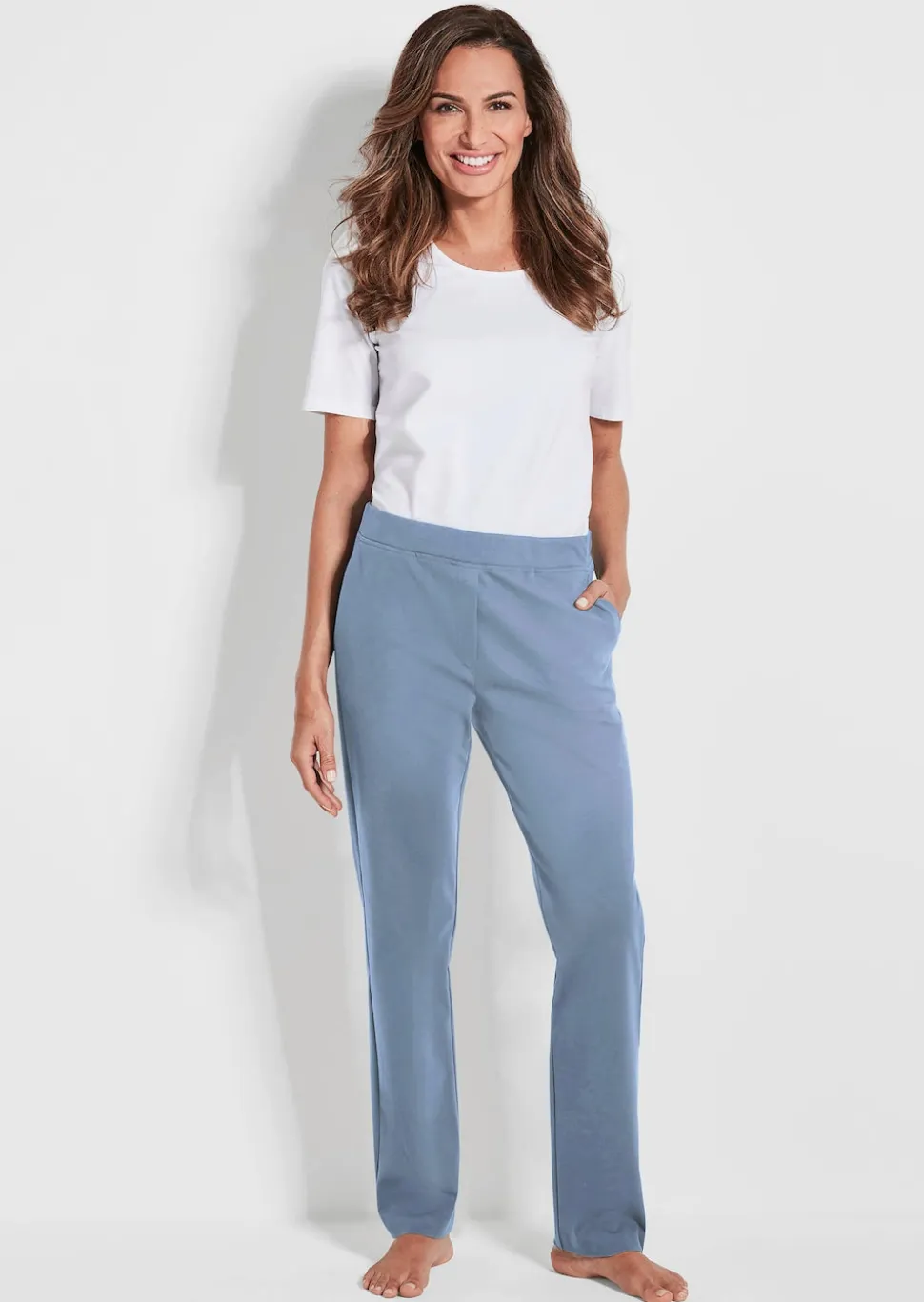 Bequeme Freizeithose mit Schlupfbund und Taschen