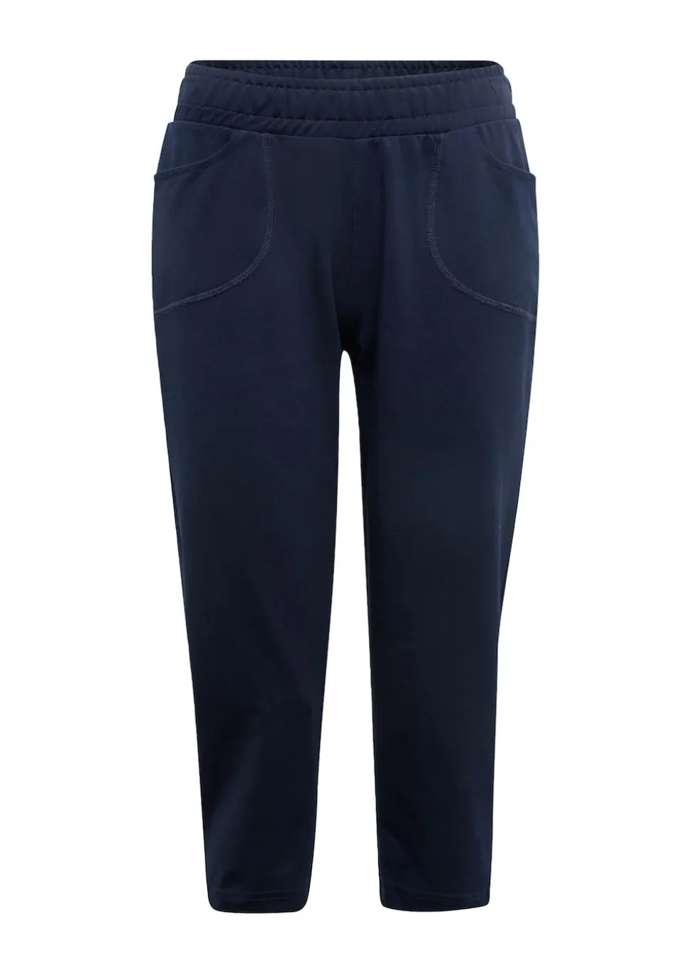 Bequeme 3/4-Freizeithose mit Schlupfbund und Taschen