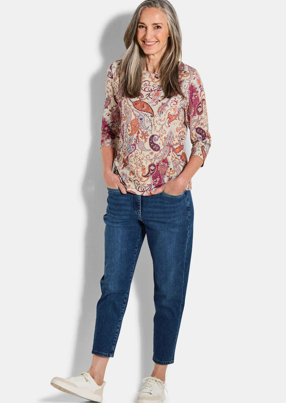 Bequemes Shirt aus Baumwoll-Jersey