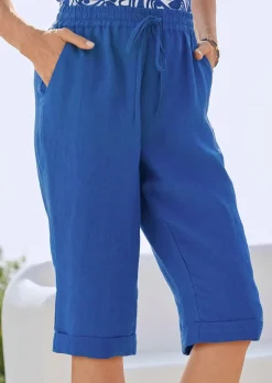 Bermudahose CARLA aus reinem Leinen