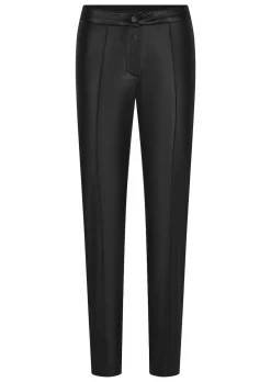 Beschichtete Hose BELLA in Leder-Optik