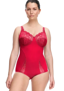 Bügelloser Body mit Spitze an den Cups