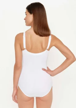 Bügelloser Body mit Spitze an den Cups