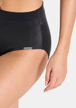 Bikinihose mit breitem Bund