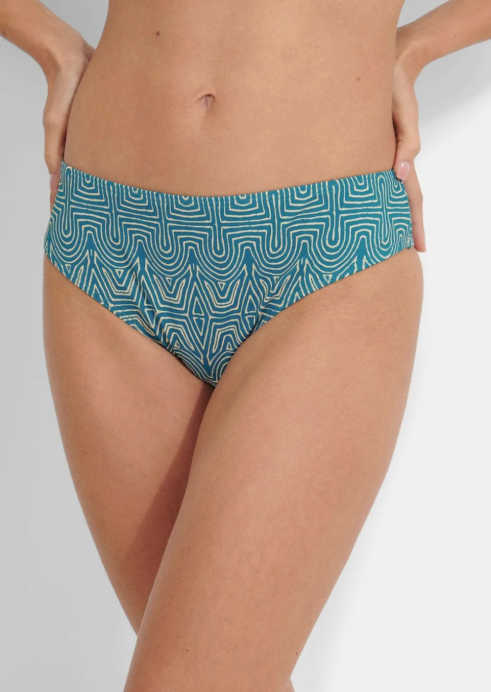Bikinihose mit Kontrastfutter