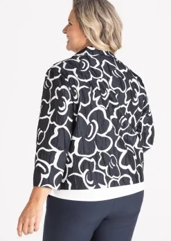 Blazer aus schimmernder Jacquard-Ware