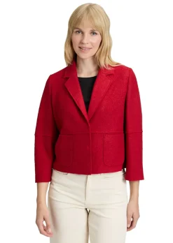Blazer aus Wollwalk und Viskose