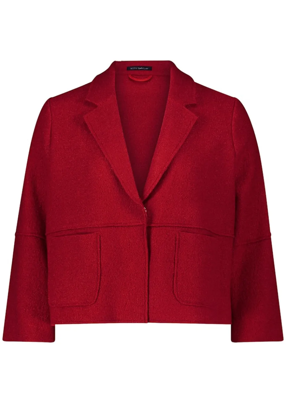 Blazer aus Wollwalk und Viskose